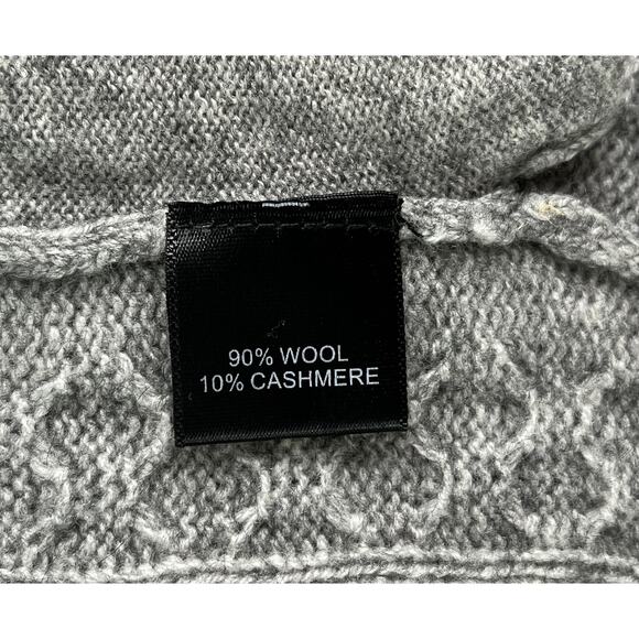 5-30 QI CASHMERE NWT Men's Sweater Gray Size M - Picture 6 of 13